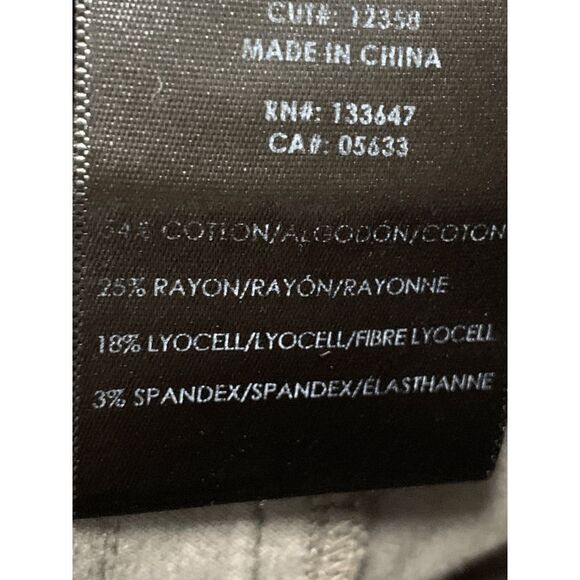 Liverpool Women's Elastic Waist Flat Front Pull-On Green Jeggings Size 4P / 27 - Picture 4 of 7